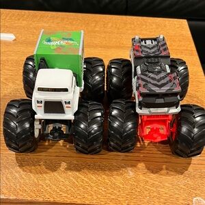 Dual Monster Truck Set - White and Black